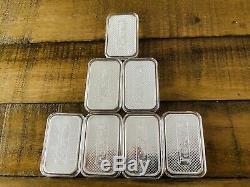 Rare 1 Oz 999 Silver Town Silver BARS SEALED (7oz total) Made In USA 7 Bars