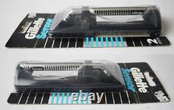 Rare Vintage 90's Gillette Sensor Excel 2 Cartridges Made In USA New Sealed
