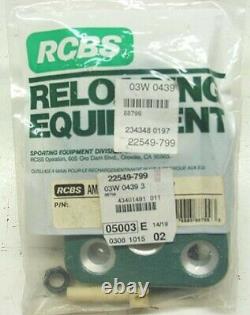 Rcbs Ammomaster/piggyback 5 Station Die Plate P/n 88799 New Sealed Made In USA