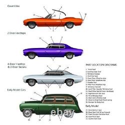 Rear Wheelhouse Seals 2 Piece for 1958 Cadillac Made in USA