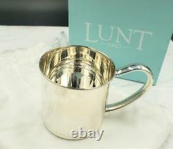 Reed & Barton LUNT Sterling Silver Beaded Edge Baby Cup LX218 Made In USA Sealed