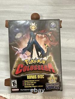 SEALED Pokemon Colosseum BONUS DISC Made in USA Gamecube, 2004