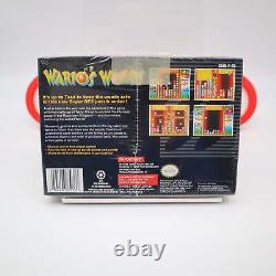 SNES Super Nintendo Game WARIO'S WOODS MADE IN JAPAN NEW & Sealed + V-Seam