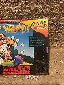 SNES Super Nintendo Game WARIO'S WOODS MADE IN JAPAN NEW & Sealed Wata Ready