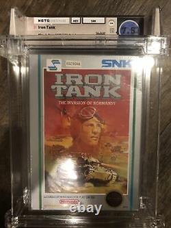 SNK Iron Tank (NES) USA 1988 Graded WATA Sealed B Box 7.5 Made In Japan CLASSIC