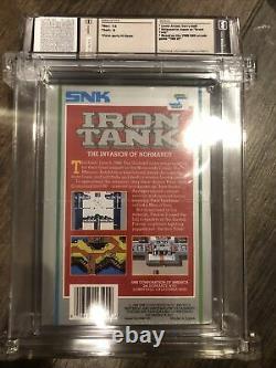 SNK Iron Tank (NES) USA 1988 Graded WATA Sealed B Box 7.5 Made In Japan CLASSIC