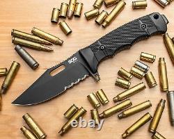 SOG SEAL FX USA-Made Fixed Blade Knife 4.3 S35VN GRN Handles & Kydex Sheath NEW