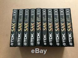 Set Of 10 New Sealed TDK SA-X 100 Cassettes Type II Made In Japan Assembled USA