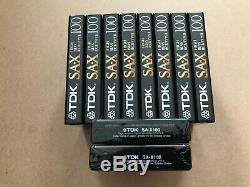 Set Of 10 New Sealed TDK SA-X 100 Cassettes Type II Made In Japan Assembled USA