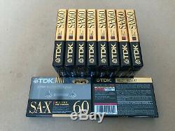 Set Of 10 New Sealed TDK SA-X 60 Cassettes Type II Made In Japan Assembled USA