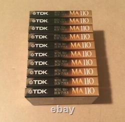 Set of 10 New Sealed TDK MA 110 Tapes Type IV Made In Japan Assembled In USA