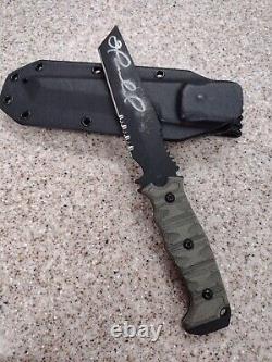 Signed Camillus Skol & Dagr Knife Set USA Made SEAL/Green Baret