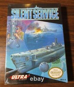 Silent Service (Nintendo NES, 1989) H-Seam Sealed NOS NEW