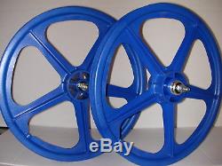 Skyway 20 TUFF WHEELS II old school bmx sealed Mags BLUE Made in the USA Retro