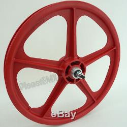 Skyway BMX 20 TUFF WHEELS II SET Mags RED Freewheel sealed bearings USA-MADE