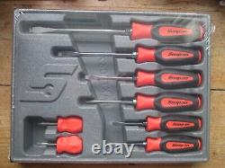 Snap On 8 Piece Screwdriver Set Bright Orange Made In The USA New And Sealed