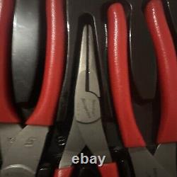 Snap-on Pl400b Red 4 Pc Pliers/cutters Set Factory Sealed New Made In USA