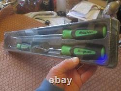 Snap on trim pad tool set extreme green 3 piece set new and sealed made in usa