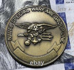 Socom Challenge Coin U. S. Navy Seal Team One 1 Nswg 90's Oef-oif Era / USA Made