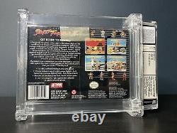 Street Fighter II 1st Print Made in Japan WATA Graded 9.4 B+ SNES Sealed