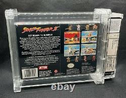 Street Fighter II SNES Super Nintendo Sealed! WATA Graded 9.4/A++ Made in Japan