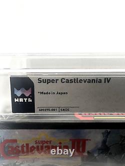 Super Castlevania IV SUPER NINTENDO SNES SEALED GRADED WATA 9.4 A+ Made In Japan
