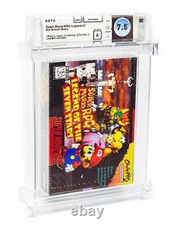 Super Mario RPG Legend of the Seven Stars WATA 7.5 A Sealed Made in Japan SNES