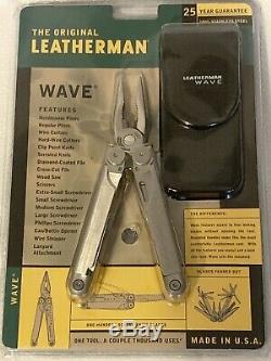 The Original Leatherman Wave Made In U. S. A. 1999 Sealed Multi-tool