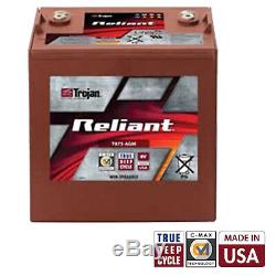 Trojan Reliant T875-AGM 8V 160Ah Deep Cycle Sealed AGM Battery Made in USA