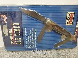 Two Knives SCHRADE Made in USA Old Timer Knife 8OT & Uncle Henry 897UH Sealed