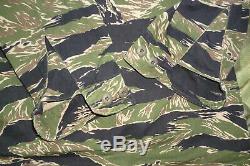 US Tiger Stripe Products Tru Spec Coat Jacke Large USA Made post Vietnam Seals