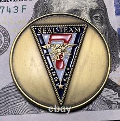 U. S. Navy Challenge Coin Seal Team 7 Seven / Genuine / USA Made