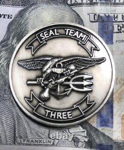 U. S. Navy Seal Team 3 Challenge Coin / Genuine / USA Made