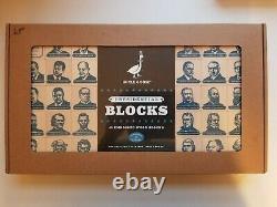Uncle Goose Presidential Blocks 45 Embossed Wood Blocks Made In USA NEWithSEALED