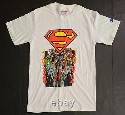 VTG 1992 The Death Of Superman DC Comics T-Shirt Size L Made In USA 90s NOS NEW