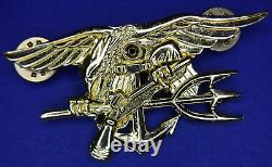 Very Rare Philippine or Korean Made U. S. Navy SEAL Trident Insignia 1970's 80's