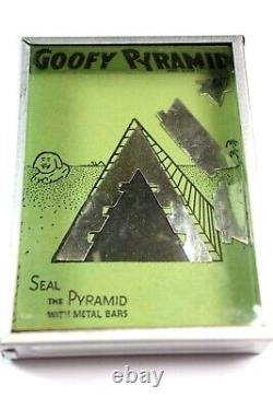 Vintage 1940's GOOFY PYRAMID Dexterity Puzzle Seal the Pyramid Made in USA