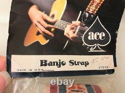 Vintage 1960-'70's NOS Ace Banjo Strap #1312 SEALED Original Package Made in USA