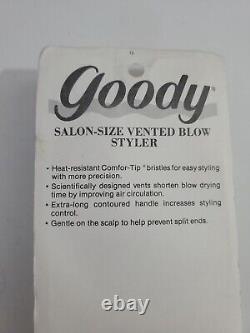 Vintage 1989 Goody Vented Blow Styler Brush Made in USA Teal Retro # 7116 Sealed