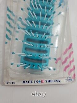 Vintage 1989 Goody Vented Blow Styler Brush Made in USA Teal Retro # 7116 Sealed