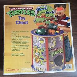 Vintage 1990 TMNT Sewer Toy Box Chest American Toy Made In USA