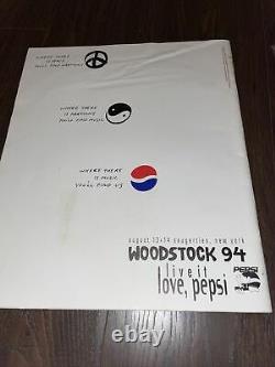 Vintage 1994 Woodstock Double Sided White T-shirt Size XL Made In USA SEALED
