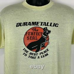 Vintage 80s Durametallic The Perfect Seal T Shirt Flowserve Made In USA Large
