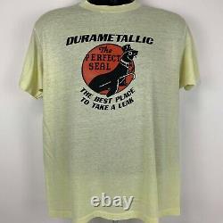 Vintage 80s Durametallic The Perfect Seal T Shirt Flowserve Made In USA Large