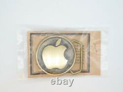Vintage Apple Computer Logo Belt Buckle NEWithSEALED Brass 1978 Authentic USA Made