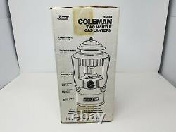 Vintage Coleman Gas Lantern 288A700 Adjustable 2 Mantle Sealed Box Made in USA
