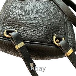 Vintage Dooney & Bourke AWL Mini Backpack all Black Duck Seal Made in USA