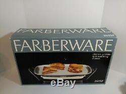 Vintage FARBERWARE Aluminum Electric GRIDDLE Model 260 Made in USA NOS SEALED