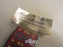 Vintage Genuine ACE Hootenanny Hippie Woven Guitar Strap USA Made Unused Sealed