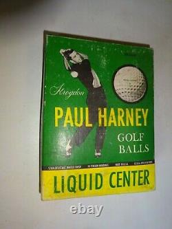 Vintage PAUL HARNEY SIGNATURE LOGO GOLF BALL KROYDON MADE IN USA sealed Dozen